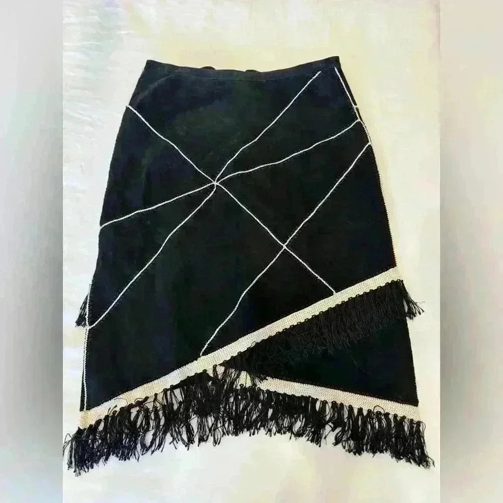 Lew Magram Leather Skirt